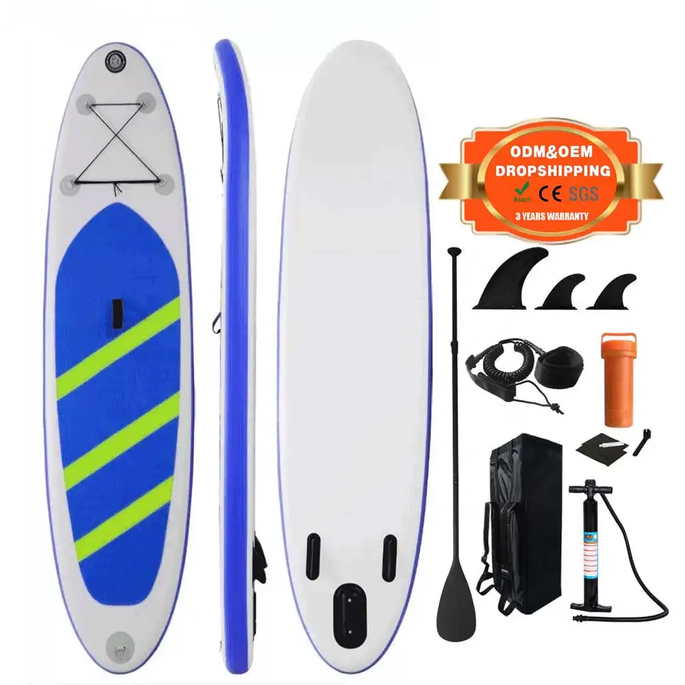 wholesale popular Design sup inflatable paddle board standup surfboard water play board