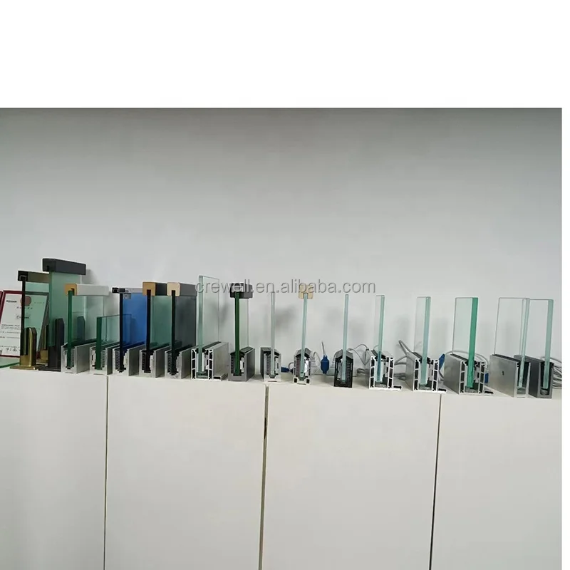 hot sales u channel glass  handrails indoor balustrade stair Side Mounted Balcony diy cable Wire railing post