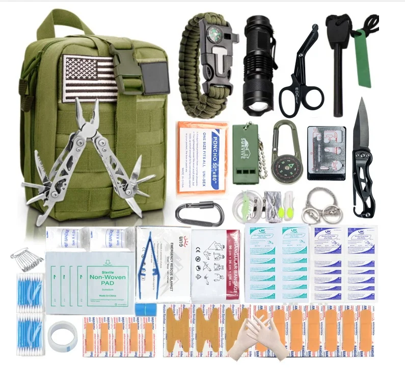 Profession Molle emergency survival bag Nylon waterproof portable first aid bag for earthquake