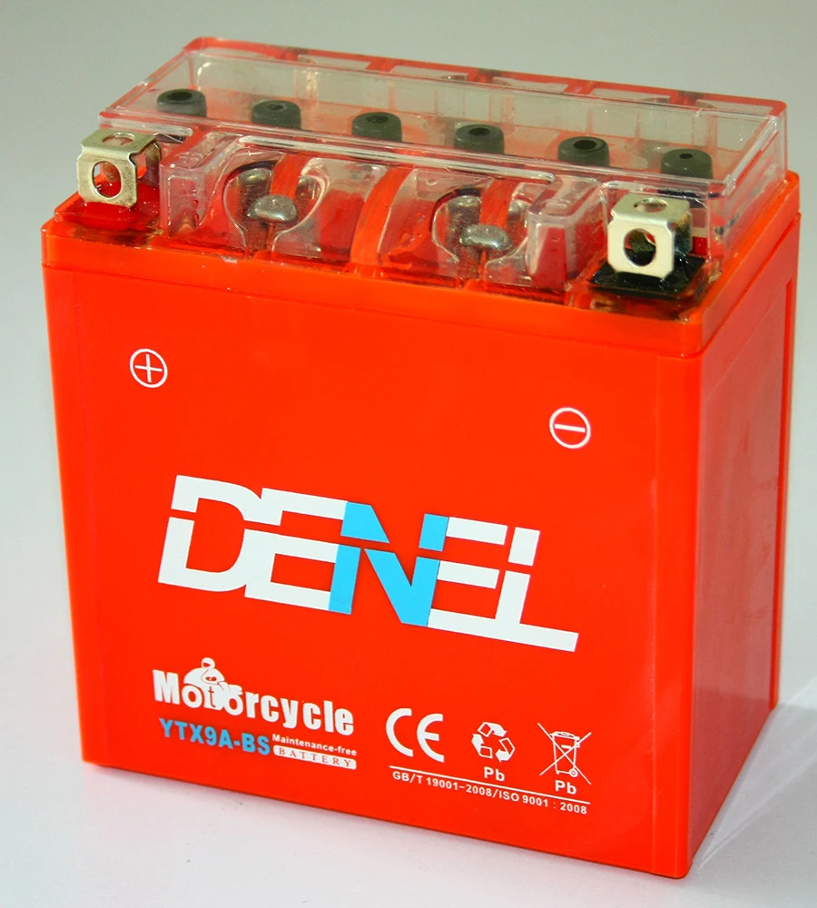 YTX9A-BS, батарея мотоцикла, 12V 9Ah