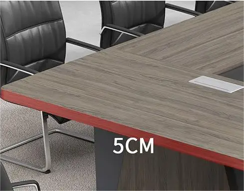 Large round corner plate rectangular conference long table conference desk company conference room office furniture