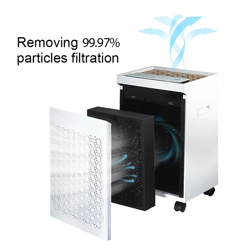 Wholesale Smart negative h13 Air Purifier portable For large Room home Office Hotel portable ionizer UV HEPA Filter Air Purifier