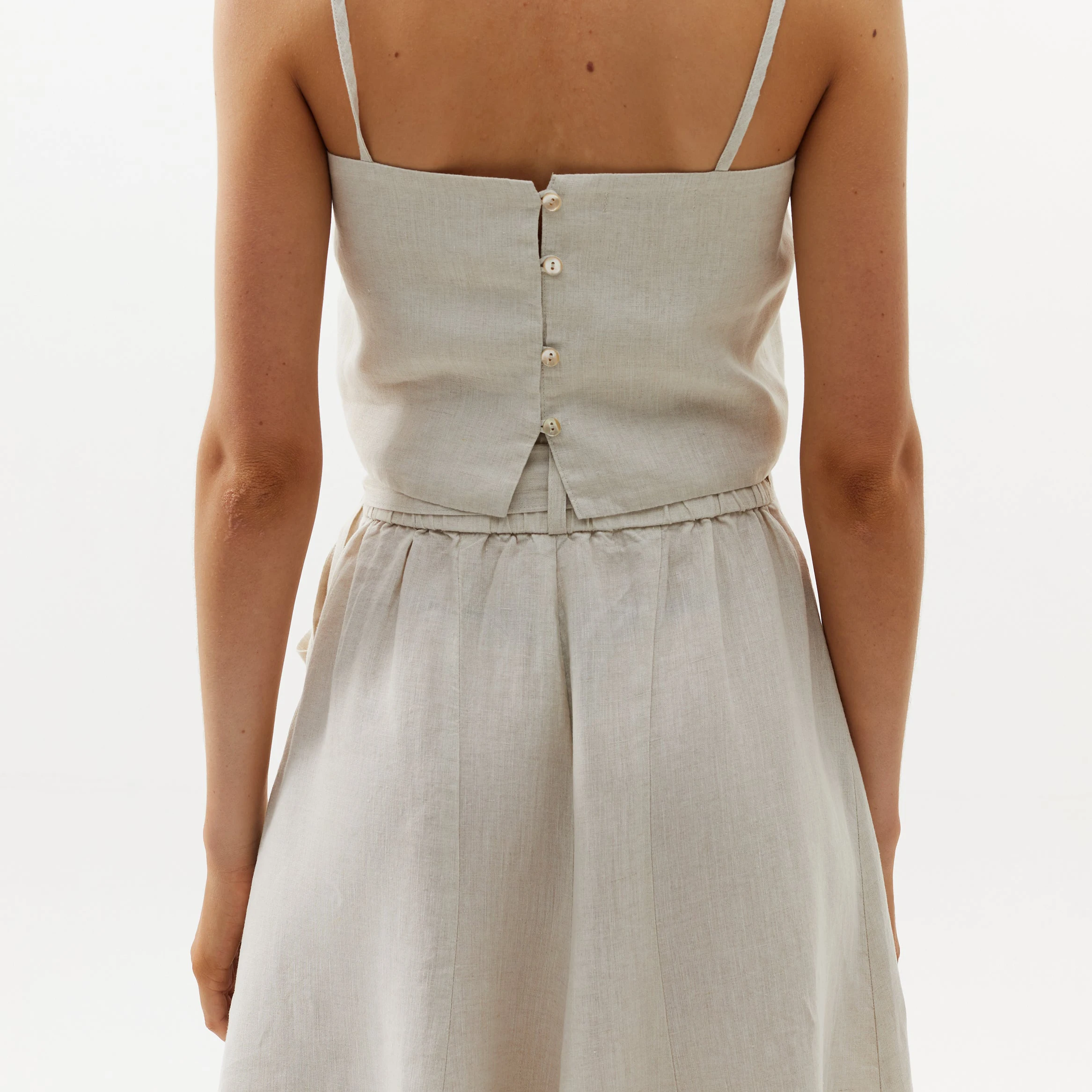 Oem Manufacturer Custom Fashion Maxi Long A Line Cotton Linen Skirt For Women