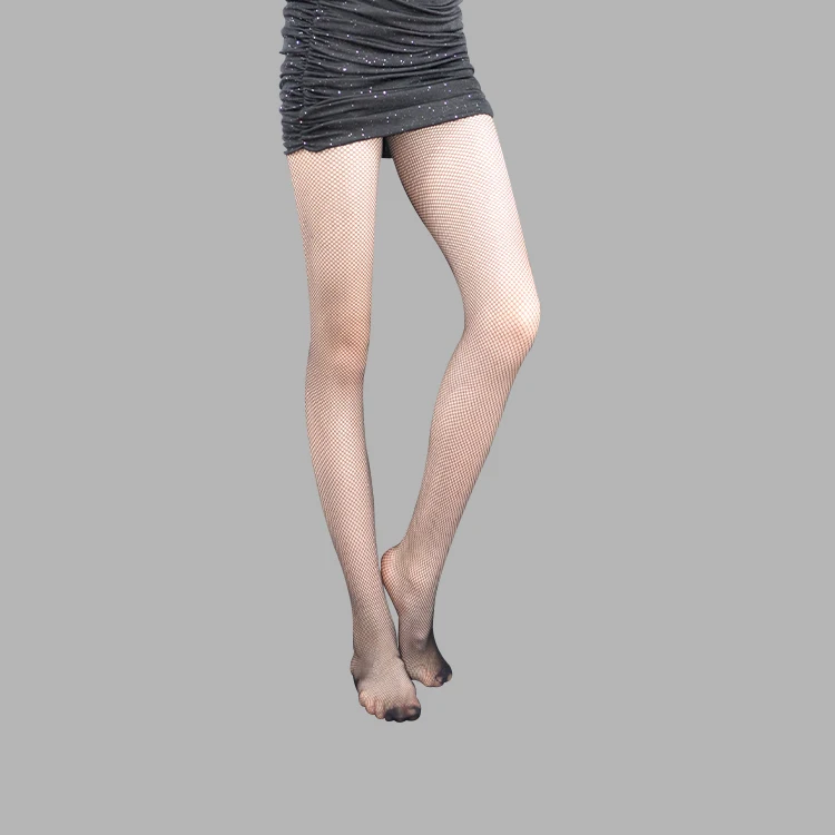 
In-stock RTS cheap black fishnet stockings tights for latin ballroom salsa pole modern standard social cha cha cha line dancing 