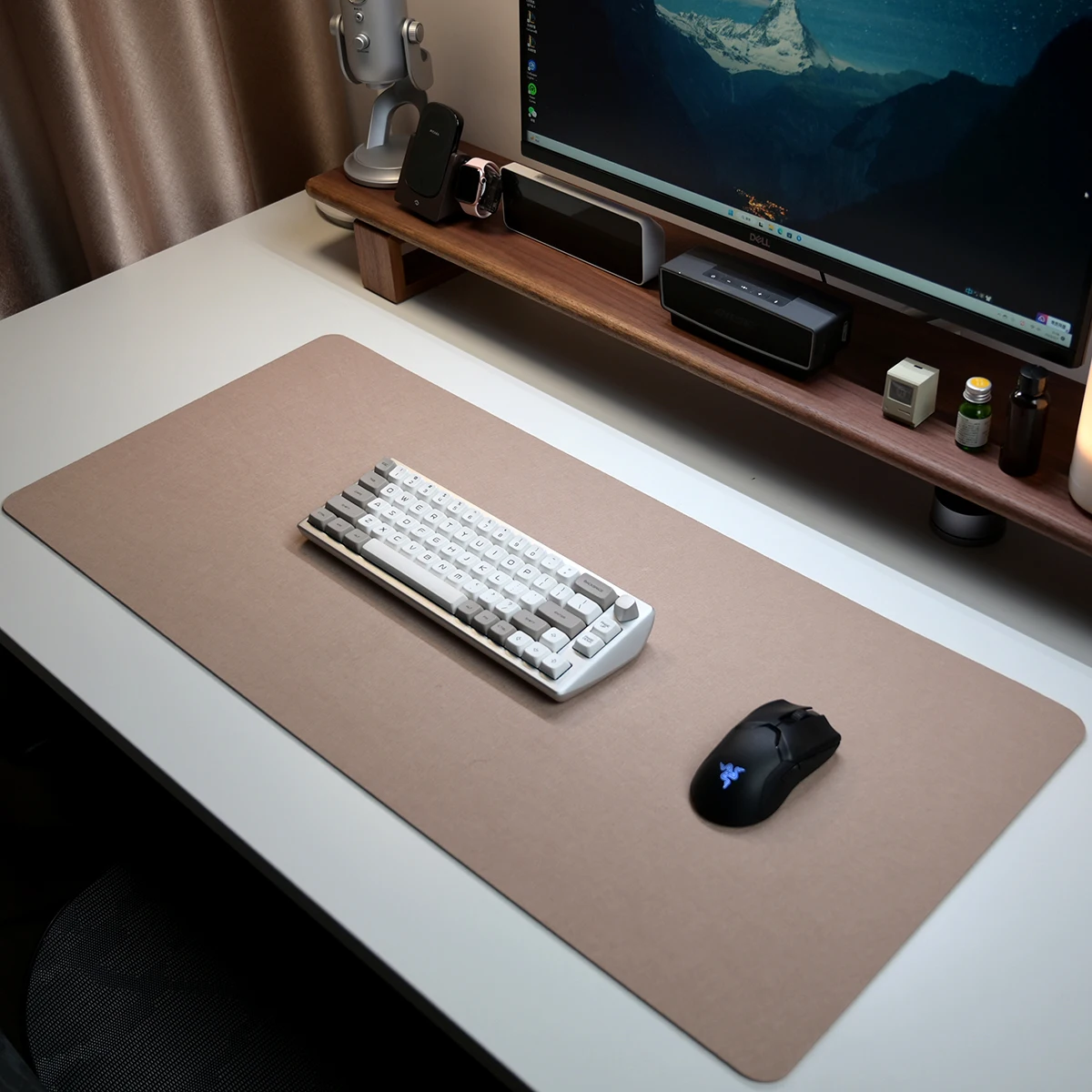 Large Felt Desk Pad Computer Mat for Desk  Felt Mouse Pad and Keyboard Mat |Desk Protector for Office Felt Desk Mat
