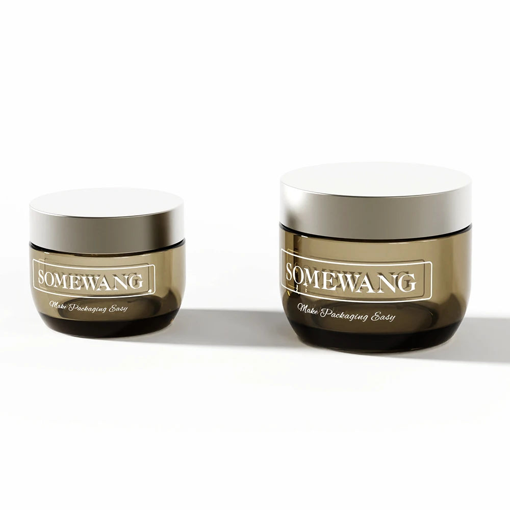 Thick Wall 30ml 50ml PET Plastic Cosmetic Jars with Caps for Personal Care Face Cream Containers Skin Care