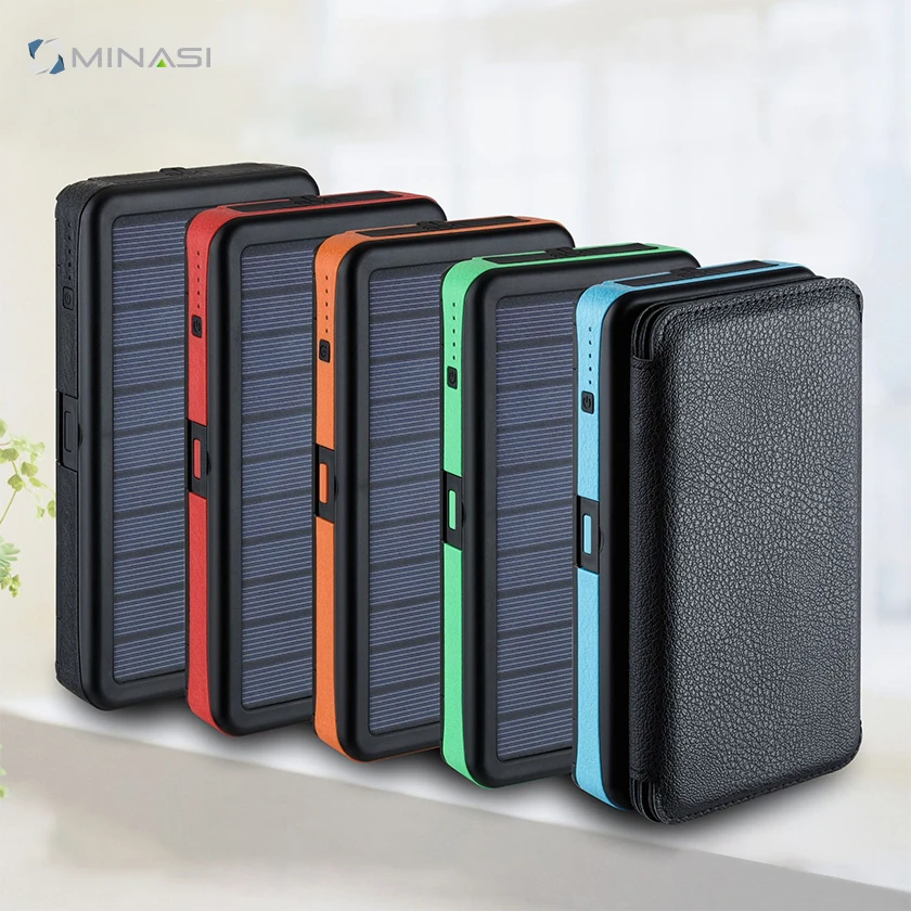 
Best Christmas Present For Backpacker 9W Water Proof Solar Power Bank Mobile And Folding Designs For Smartphone 