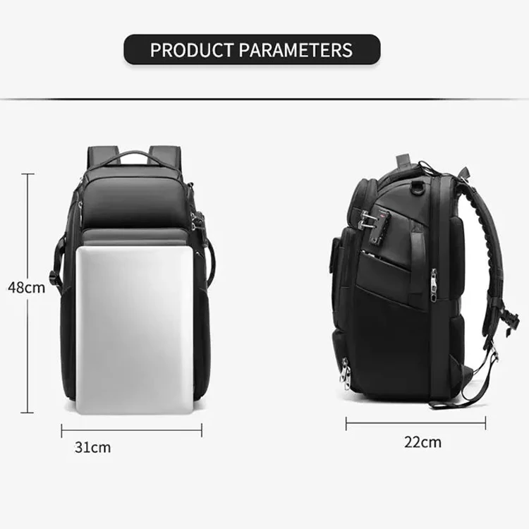 Professional Luxury Quality Combination Lock Laptop Camcorders Bag Travel Anti-theft Digital Photography DSLR Camera Backpack