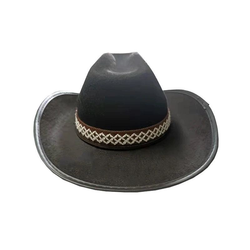 Fashion Gentleman Holiday Costume Party Customize Kids  Western  Cowboy Hats & Adult Male Cowboy Hat