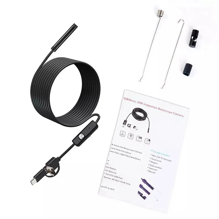 new arrivals 2023 gadget 5.5mm 1.5meter rigid micro usb camera for android underwater photo borescope inspection camera for cars