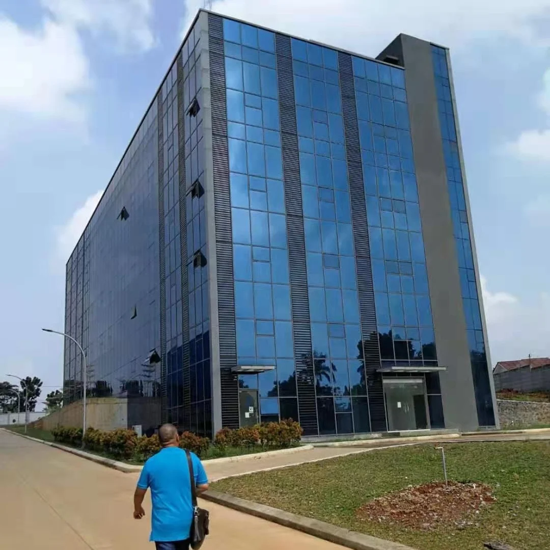 Construction Customized Insulated Curtain Walls Low-e Insulated Glass Curtain Wall