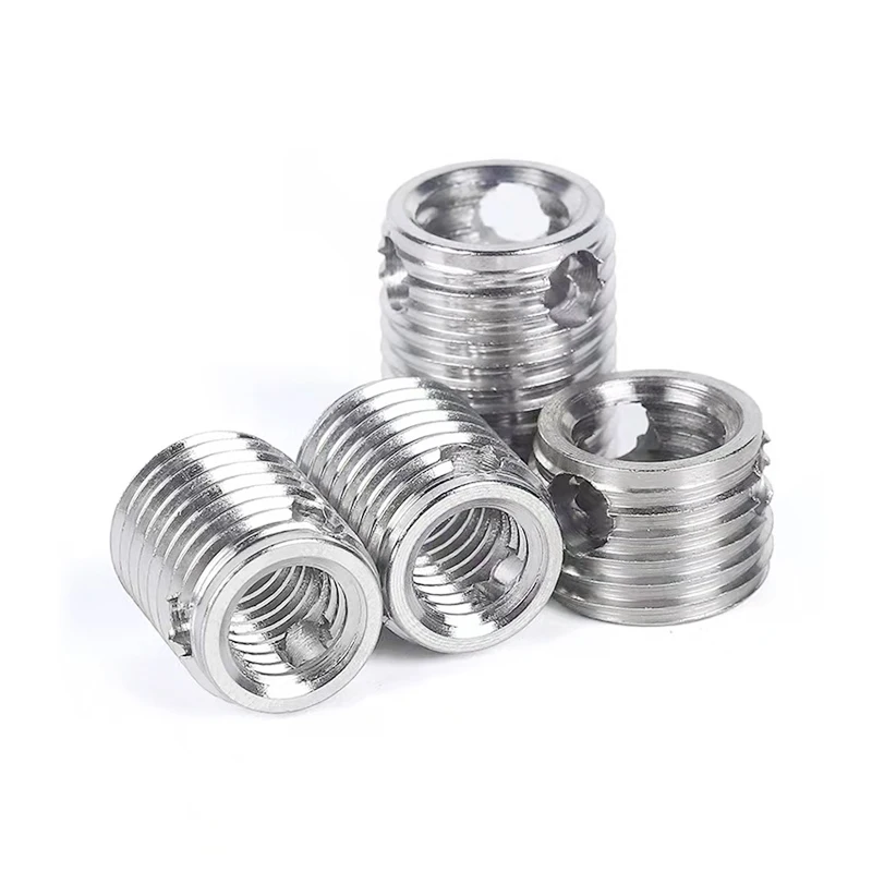 303 Stainless Steel Thread Repair M4 Hole-type Self-Tapping Threaded Insert