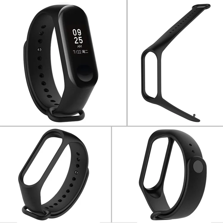  Ремешок для Mi Band 5 4 3 2 1 спортивный резиновый силиконовый ремешок