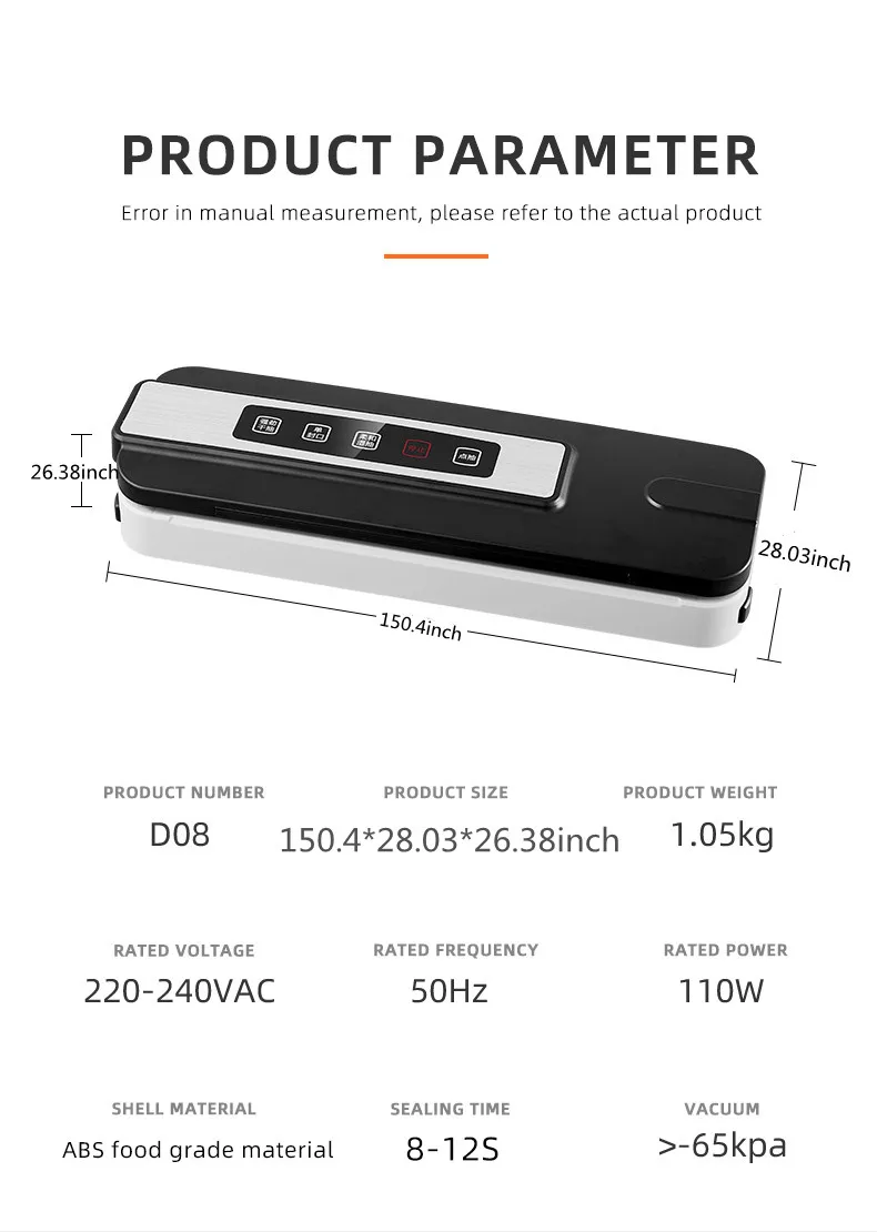 Multi-function Food Vacuum Sealer Food Vacuum Machine Food Vacuum