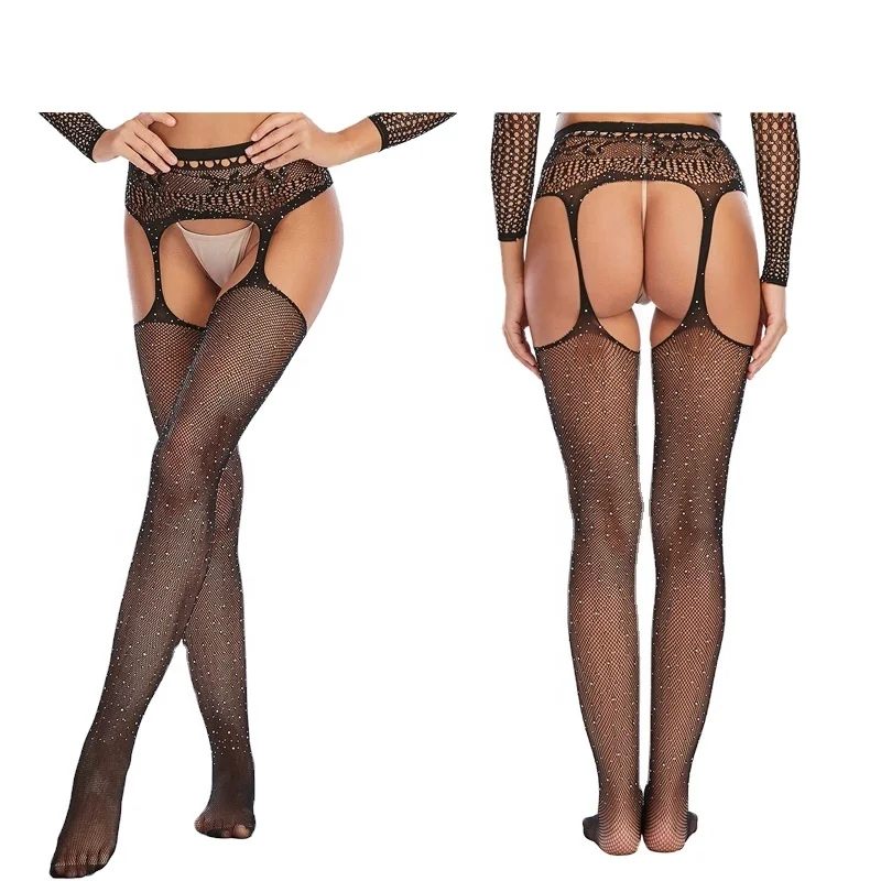 Vadulyer Wholesale New Design Exotic Sexy Fishnet Diamond Stockings In Night Club
