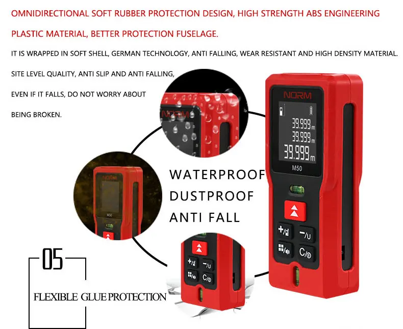 Wholesale 60m Laser Rangefinder Electronic Angle Level Laser Distance Meter