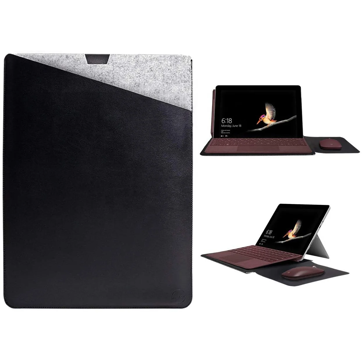 Sleeve Dual Pocket Slim Protective Case Compatible 10 inch Surface Go for Surface MacBook huawei lenovo