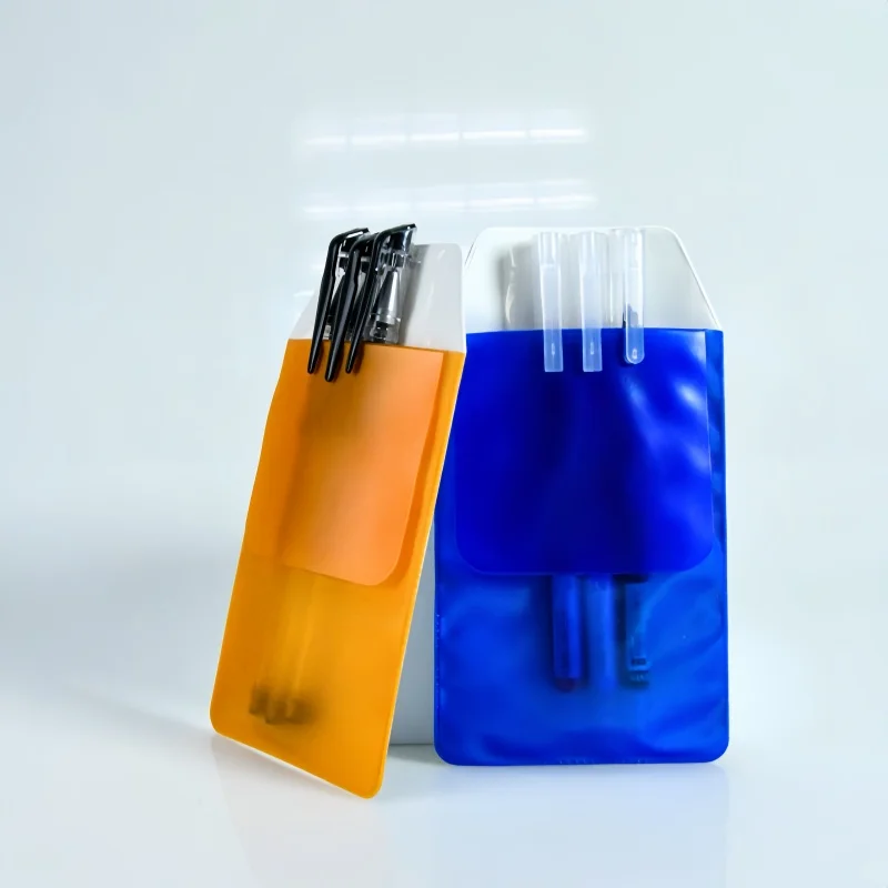 PVC Multicolor Pen Pencil Case Pen Holder Pocket Organizer Medical Pen Leak proof Pencil Box for Doctors