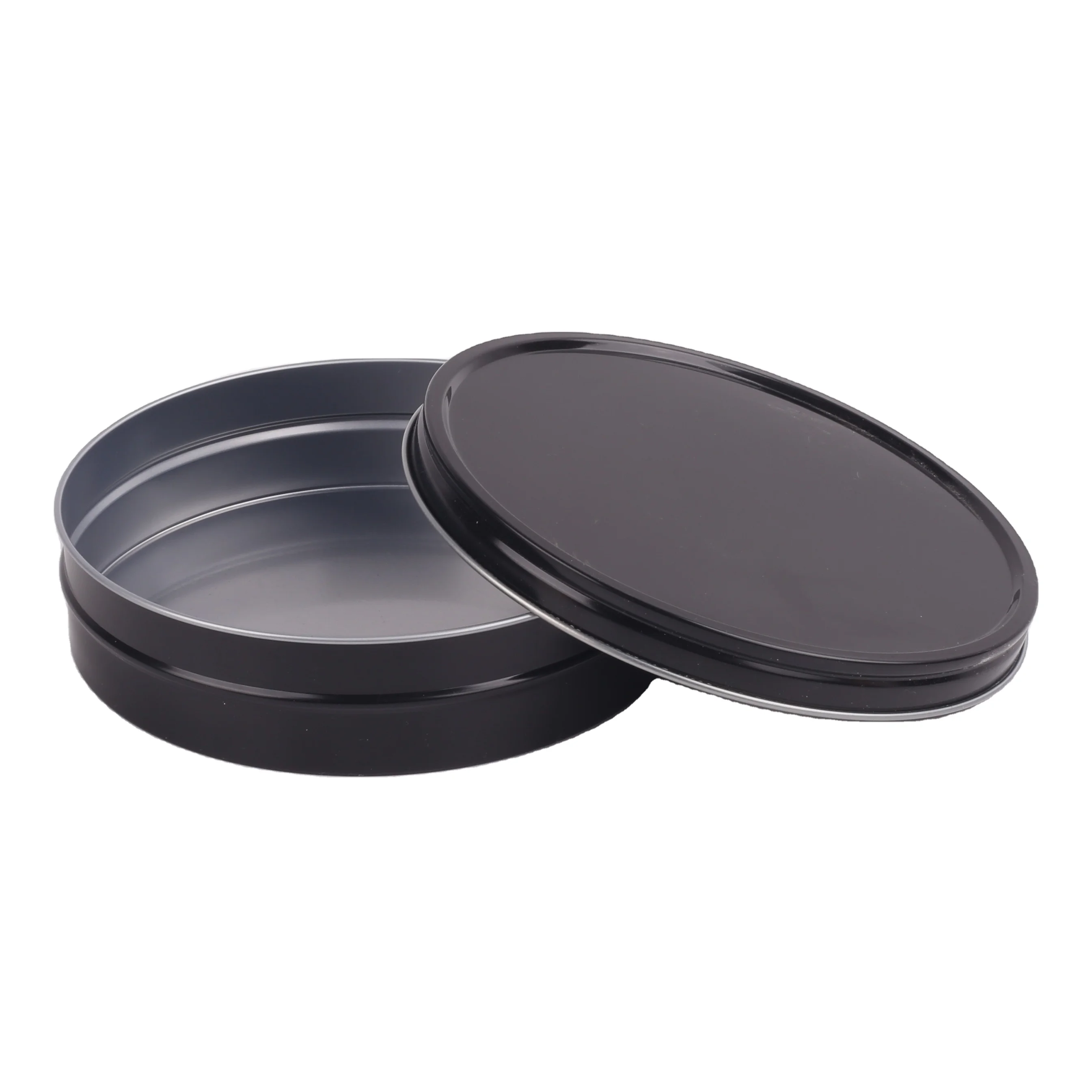 Various Capacities Metal Tinplate Vacuum Caviar Tin for Food Storage in different colours with logo printing customization