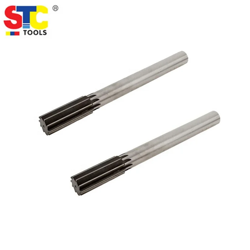 Din212 Straight shank HSS carbide Machine reamer H7 H8 Tolerance carbon steel Fraction Wire  Letter Size Machine Chucking Reamer