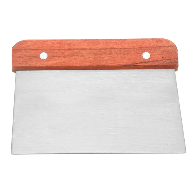 New Stainless Steel Dough Scraper Cutter with Wood Handle Dough Divider for Baking & Pastry for Pizza and Bread