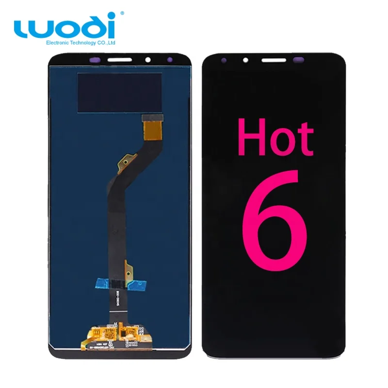 Phone screen supplier for infinix lcd display touch panel for infinix hot 6 combo reploacement