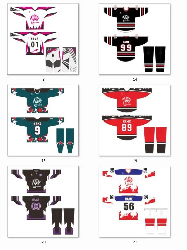 Custom design sublimated ice hockey jersey