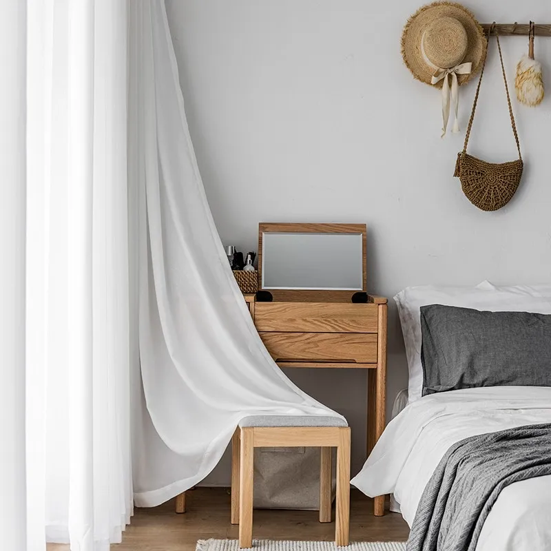 White Drape Polyester Tulle Voile Curtain Sheer Chiffon Fabric for Decorations