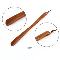Wholesale Lotus portable wood shoehorn comfortable shoehorn with wood handle