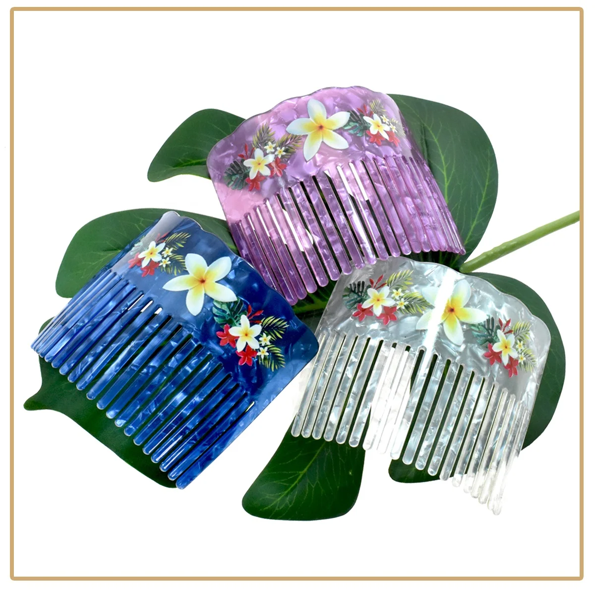 Hot Items  New Years Products Acrylic Hair Accessories Hair Comb design for Women Girls