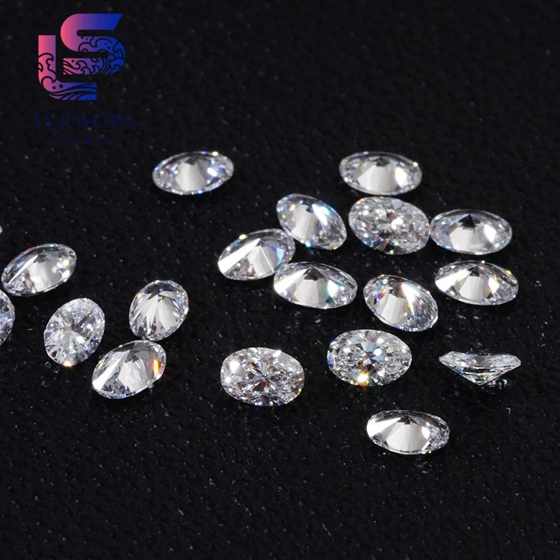 4*6mm Wholesale Price Melee Size Hpht Lab Grown Diamond VVS VS Clarity White CVD Oval cut Loose Synthetic Diamond Manufacturer