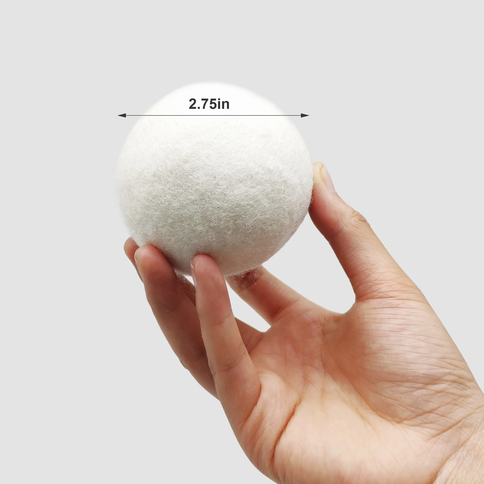 100% New Zealand Wool Organic Fabric Softener XL Chemical Free 6 Pack 7 cm Eco-friendly Organic Wool Laundry Dryer Ball