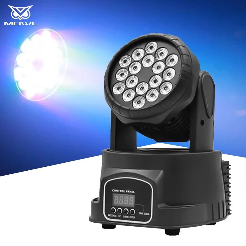 Wholesale 18x10W RGBW 4in1 Moving Head LED Wash Par Light for Stage Disco Bar Dj Club