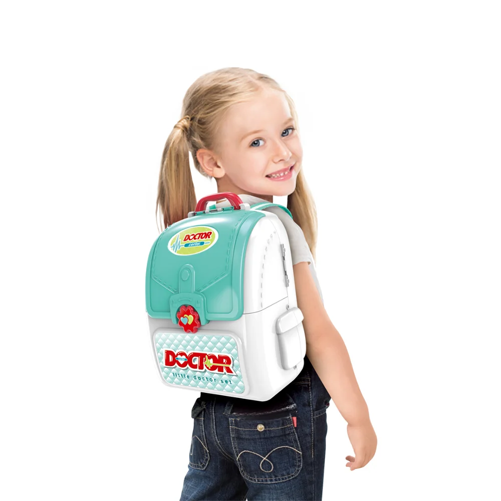 2020 new wholesale 2 in 1 kids toys doctor medical equipment set with various accessories in bag  Promote Learning Coordination