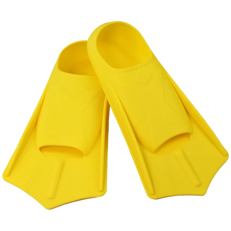 Water Shoes Full Feet Adult Underwater Surfing Scuba Soft Short Fins Swimming Free Diving Flippers With Silicone