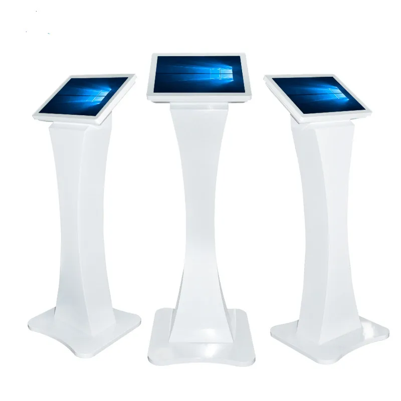 All in One 21.5 Inch 10 Points Touch Screen Info Floor Stand