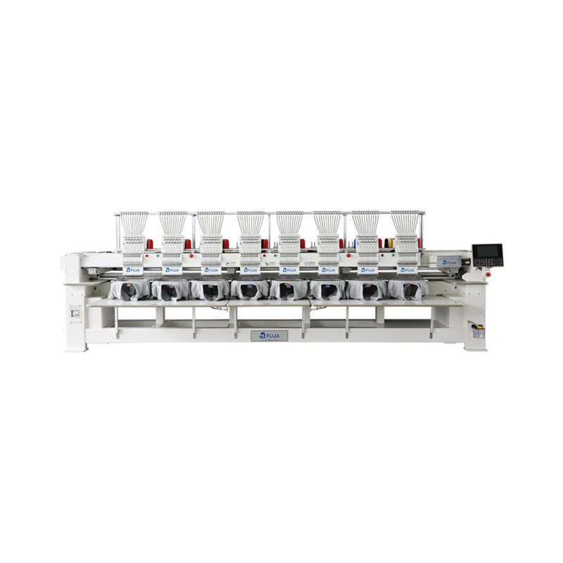 Industrial 8 Head 12 Needles Automatic Barudan Cap T-shirt Embroidery Machine
