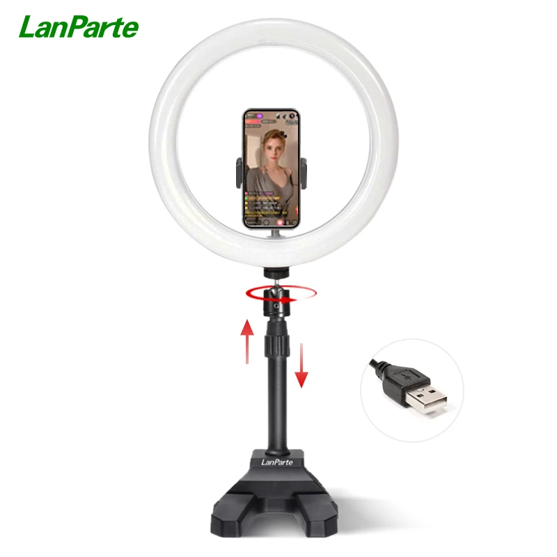 Lanpart 6inch 8inch 10inch 12inch Led Circle Ring Light with Stand for Youtube Video Live Stream Makeup Photography