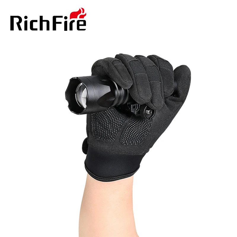 RichFire 1000lm Long Beam Range Zoomable Rechargeable Hand Lamp Coyote Torch Coon Flashlight