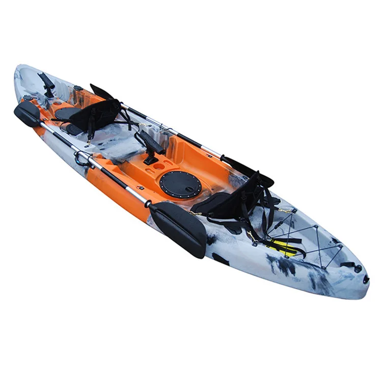 Plastic Boat Fishing 2 Seats Paddle Canoe Kayak