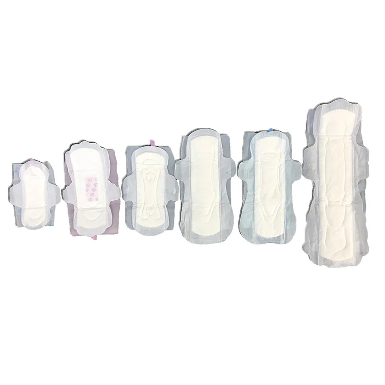 High Quality Organic Cotton Women Menstrual Period Pads with negative anion chip