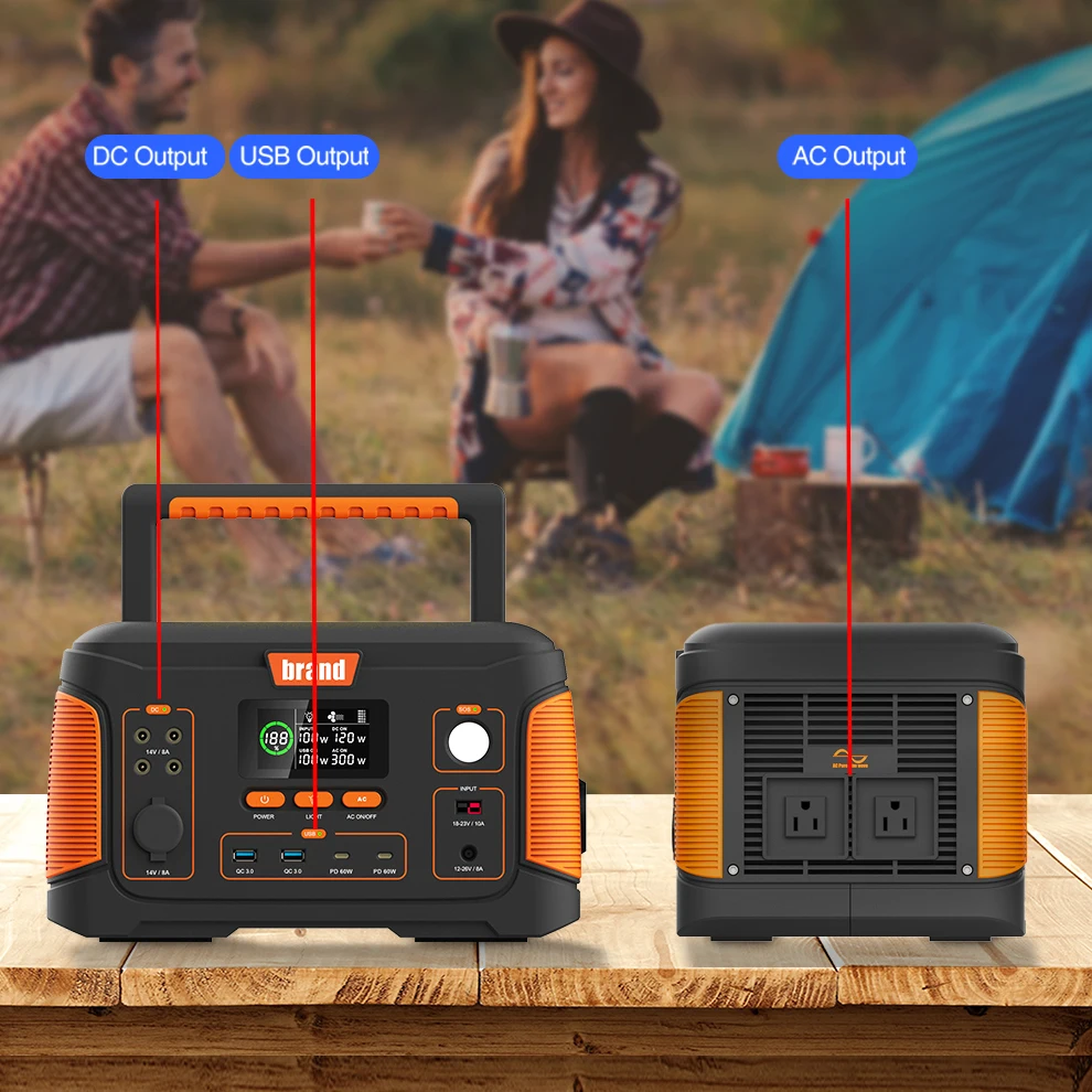 1000w Backup Portable Generator Solar Power Station Inverter UPS Li-on Battery Power Supply Powerhouse Charged