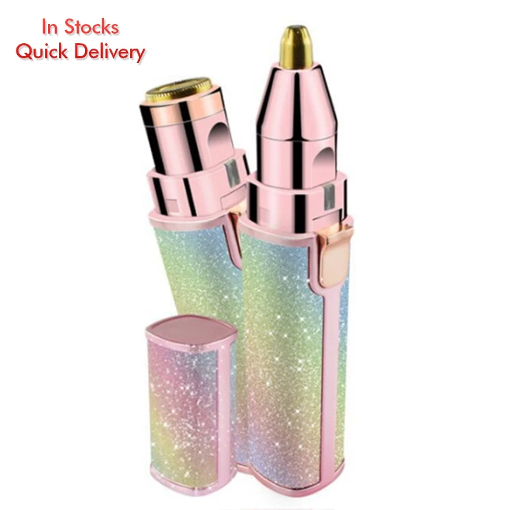 Лидер продаж на amazon, USB-устройство для удаления волос на лице YZORA, триммер для бровей 2 в 1, безболезненное средство для удаления волос на лице для женщин