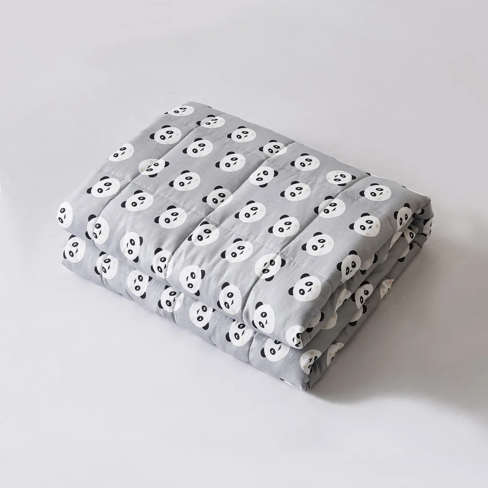 OEKO hot sale breathable cotton quilt 7lbs weighted blanket for kids adult