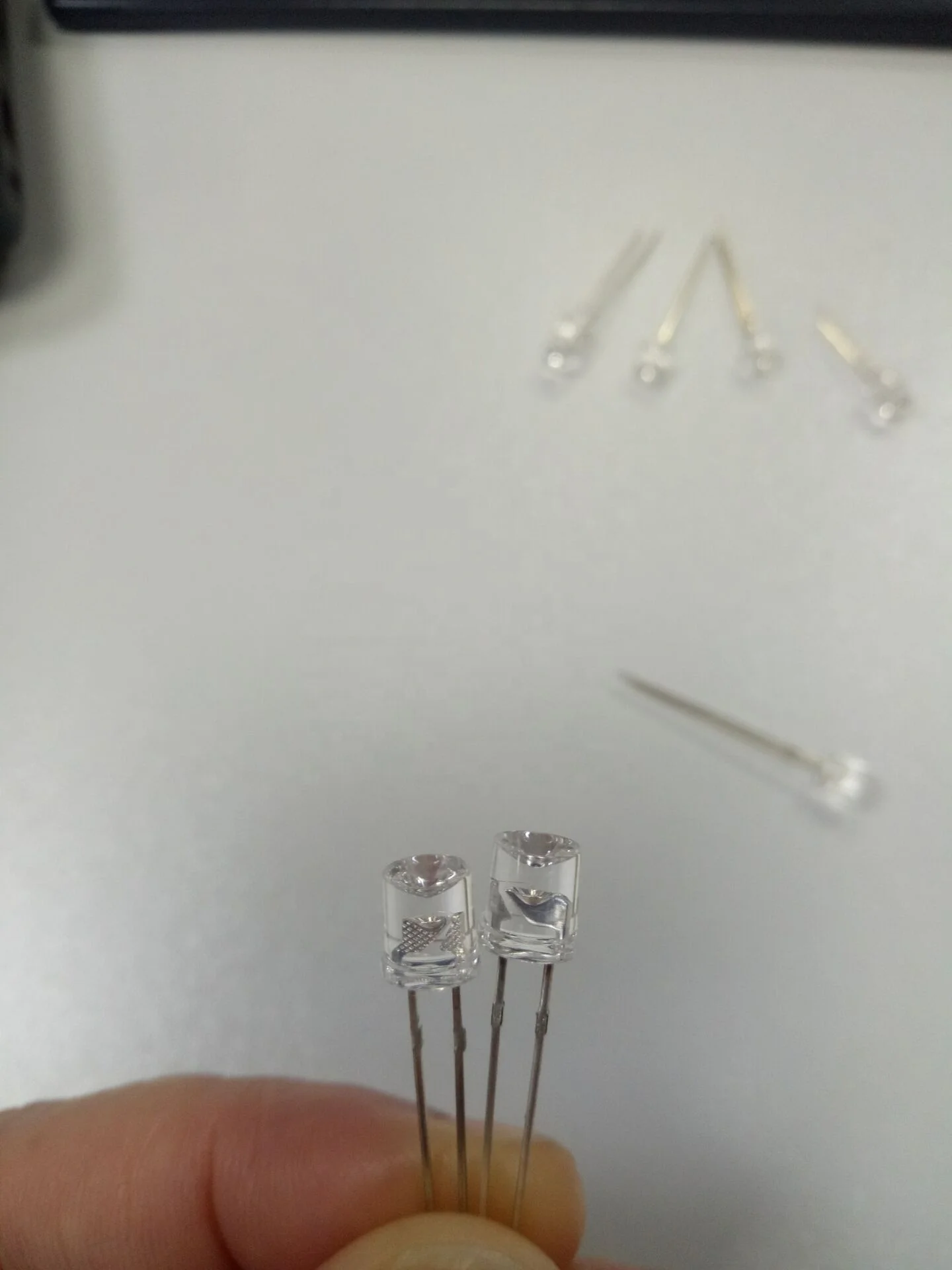 
5mm concave type led diode 2pin RGB led 