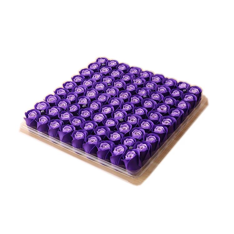wholesale  3 layer artificial decorative soap rose flowers head  for diy gift boxes