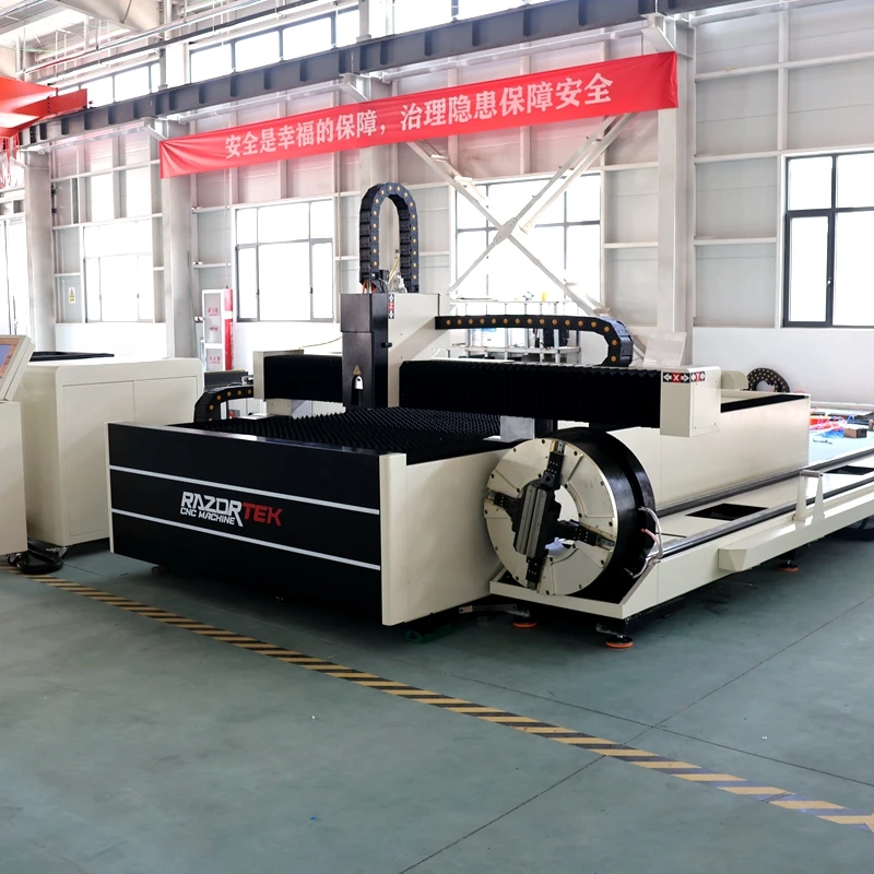 High Accuracy Raycus Fiber Laser Cutting Machine Stainless Steel Sheet Metal Carbon Aluminum Metal Tube Metal Plate Fuji Servo
