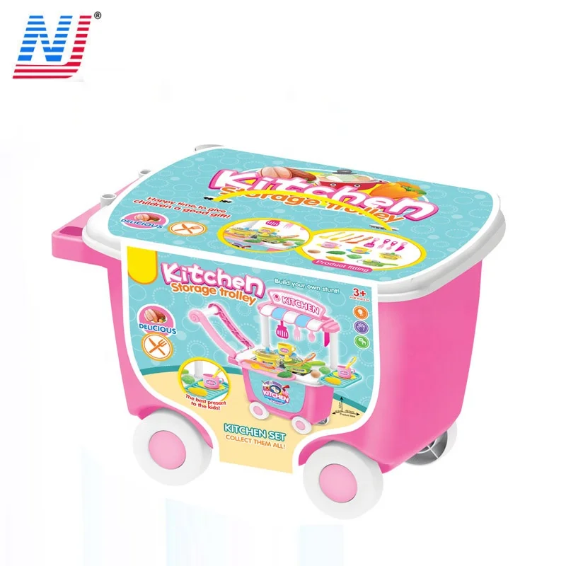 Ролевые игры кухонная тележка для еды игрушка для малыша бис