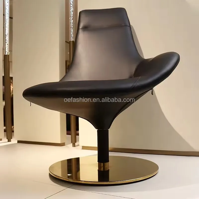 OE-FASHION Luxury Nobel Rotatable Patio Outdoor Furniture Recliner Modern Italian Design Lounge Chair