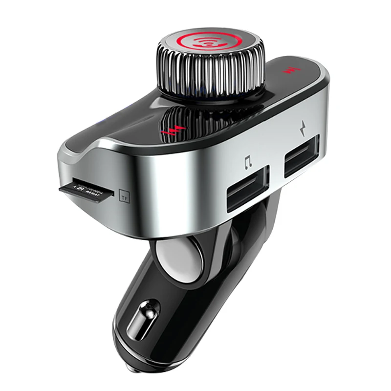 Автомобильное зарядное устройство громкой связи Bluetooth Автомобильный fm-передатчик Аудио двойной Usb Mp3 плеер